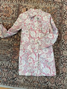 Lovely LOFT by Ann Taylor Floral Trench Coat